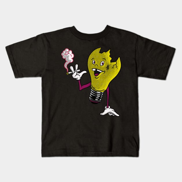 Vulga Bulb Kids T-Shirt by Tameink